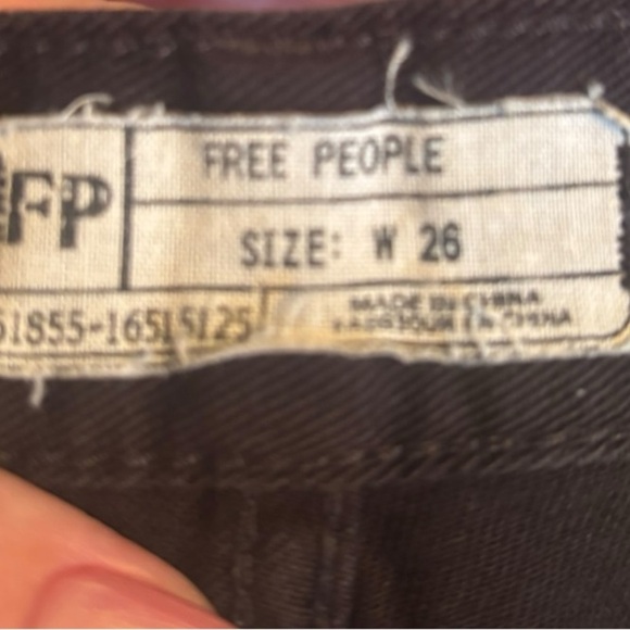 Free People Black High Waist Lace Shorts Size 26 - Picture 10 of 10